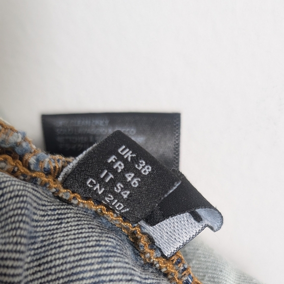 Amiri Skinny Jeans Button Fly Med Wash Distressed Sz 38 - Picture 7 of 13